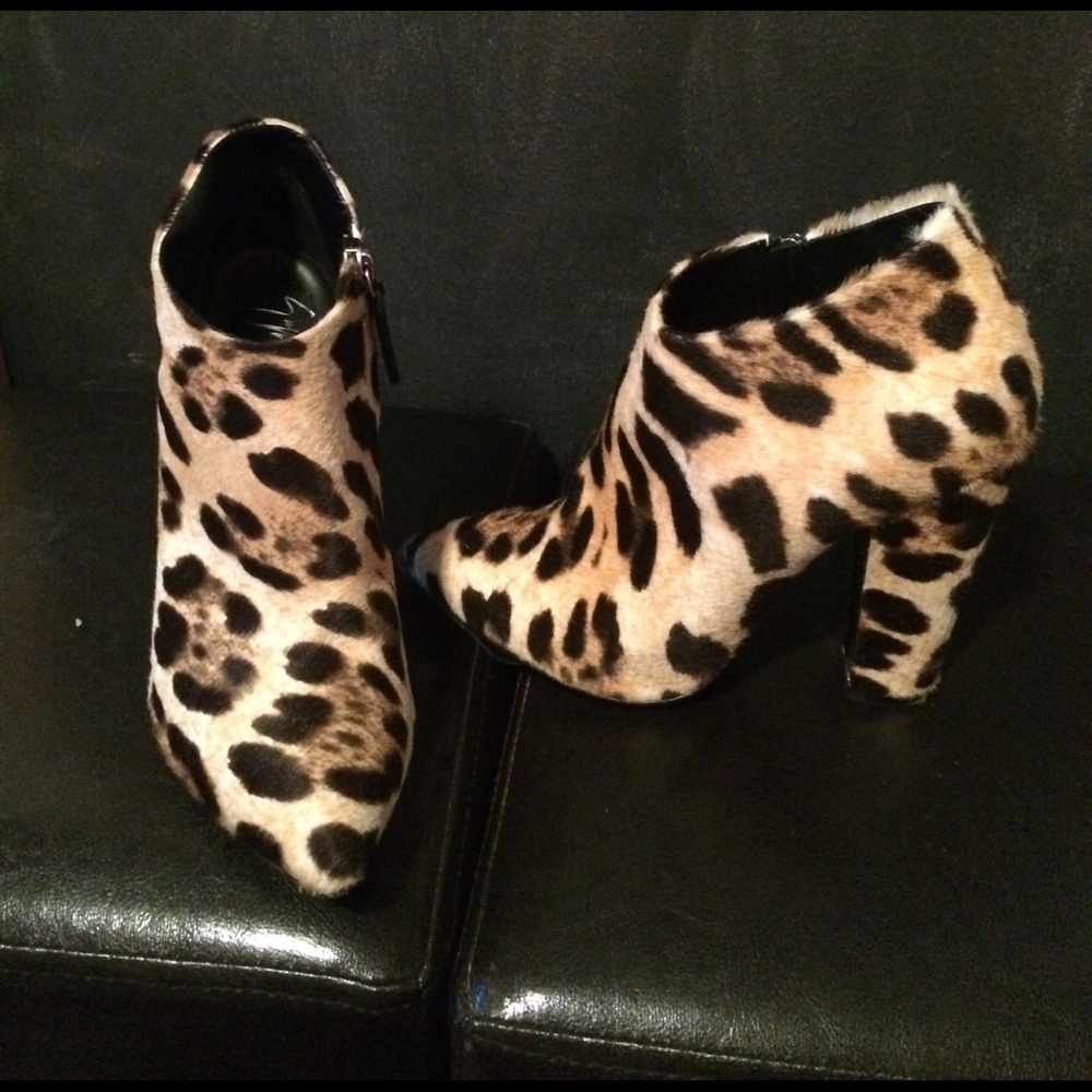 Authentic Giuseppe calf hair booties